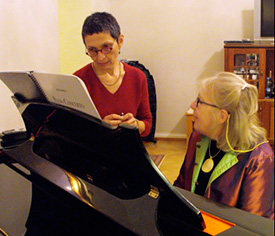 Laura Kaminsky and Ursula Oppens in St. Petersburg, Russia